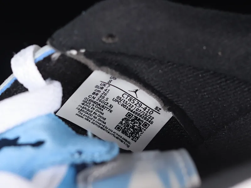 All categories Air Jordan Jordan series basketball shoes Air Jordan 6 Air Jordan Low "University Blue" AJ6 Joe 6 North Carolina Blue low-top basketball shoes CT8529-410